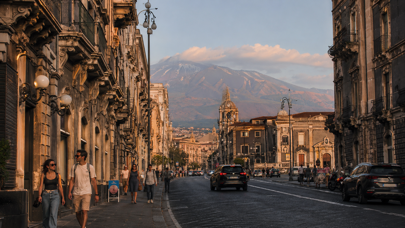 Strolling Down The European Avenue