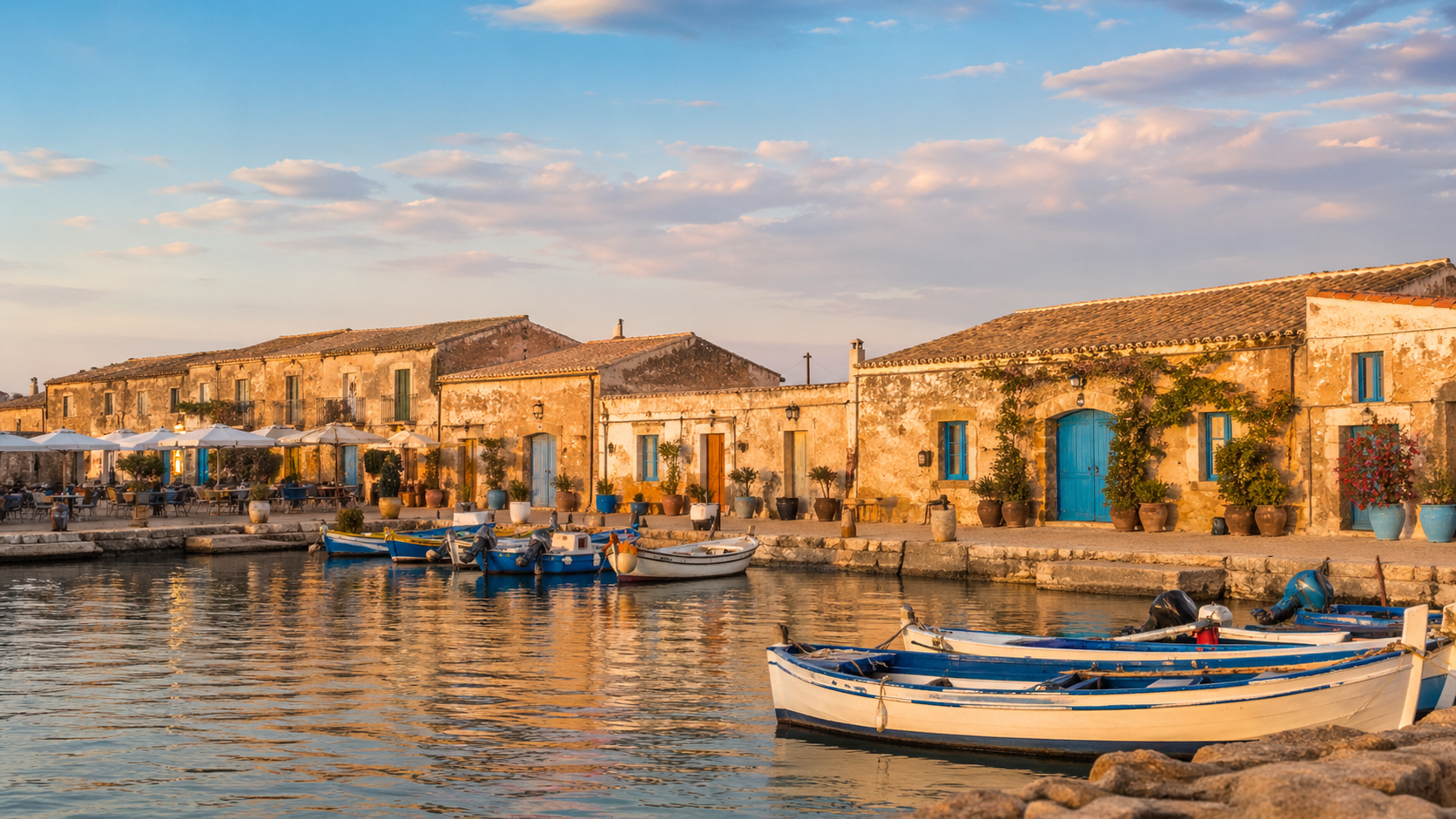 Tranquil Harbor With Rustic Waterfront Charm